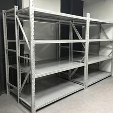 库房货架中的搁板货架在这些情况下需要用到三立柱_深度